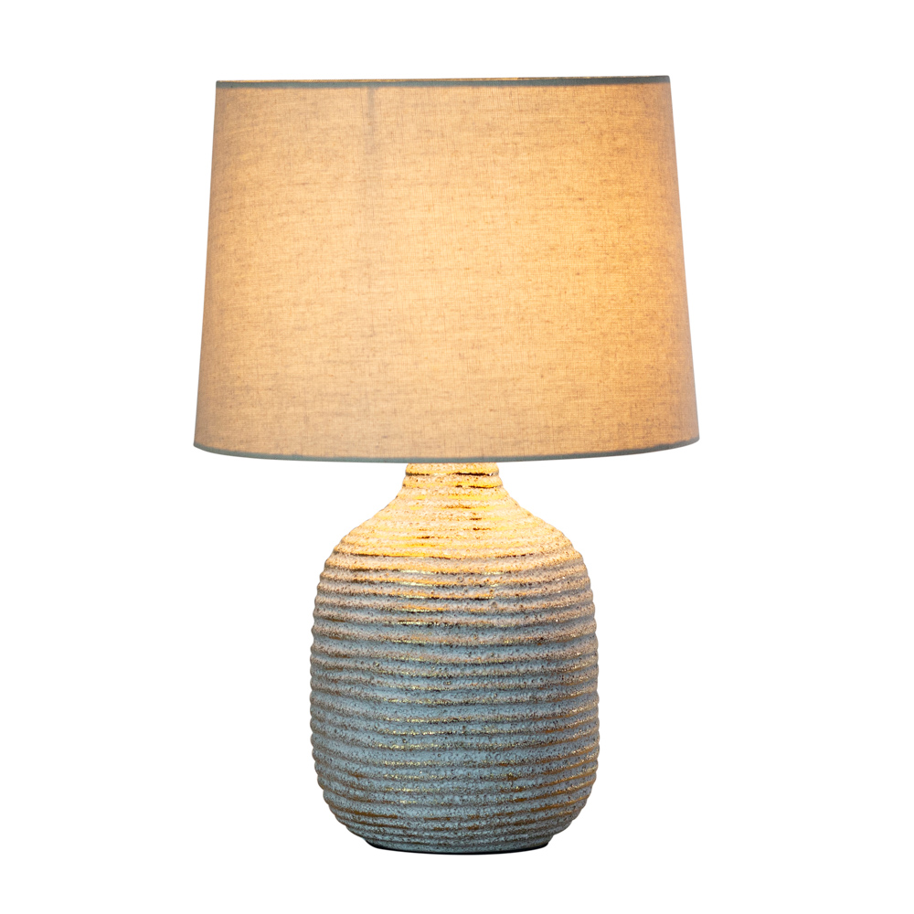 Tiana ceramic lamp ridged 43cm