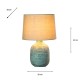 Tiana ceramic lamp ridged 43cm
