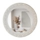 Yvette round mirror 90cm cream