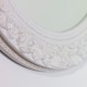 Yvette round mirror 90cm cream