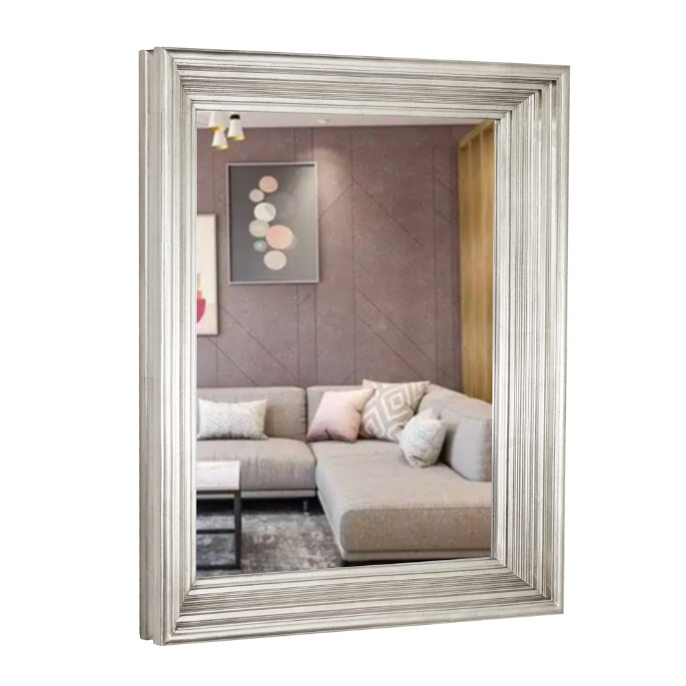 Lily rectangle mirror 78 x 98cm champagne