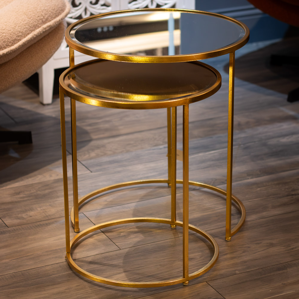Avery s/2 side tables gold