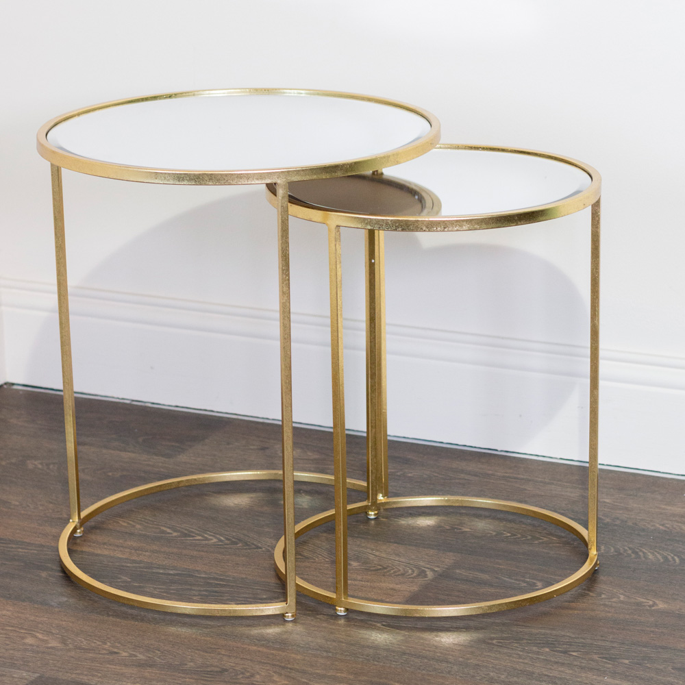 Avery s/2 side tables gold