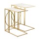 Franklin s/2 sofa tables gold