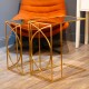 Franklin s/2 sofa tables gold