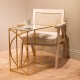 Franklin s/2 sofa tables gold