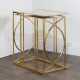 Franklin s/2 sofa tables gold
