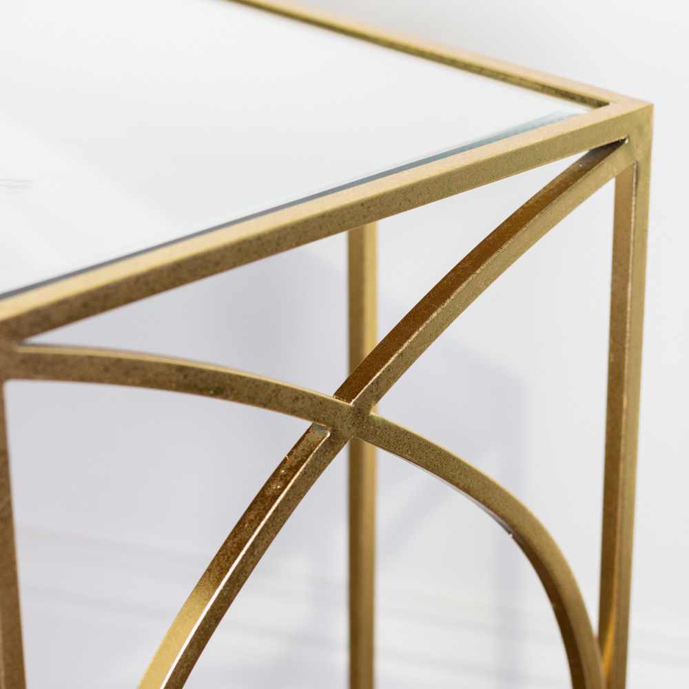 Franklin s/2 sofa tables gold
