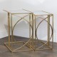 Franklin s/2 sofa tables gold