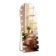 Led bulb modena cheval arch mirror white 160 x 50cm 