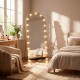 Led bulb modena cheval arch mirror gold 170 x 70cm 