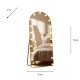 Led bulb modena cheval arch mirror gold 170 x 70cm 