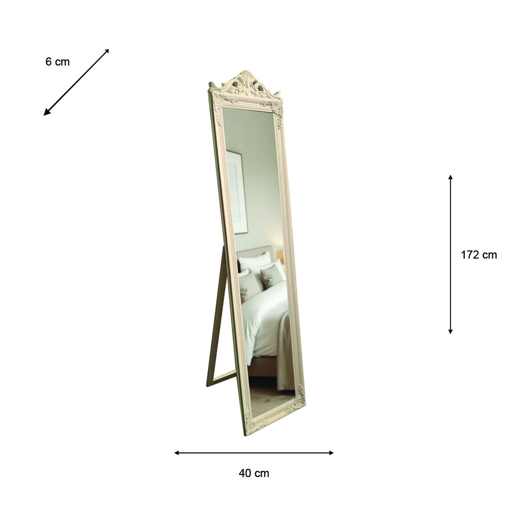 Chateau cheval mirror biscuit