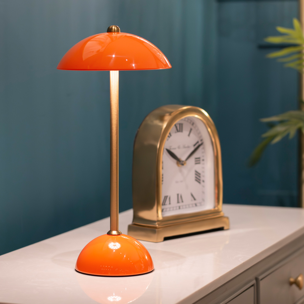 Apollo usb rechargeable lamp orange