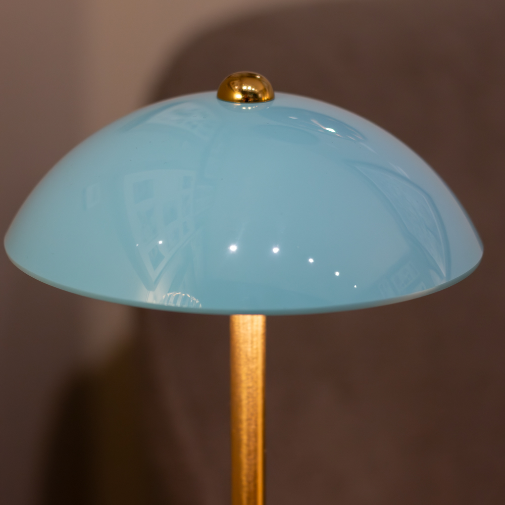 Apollo usb rechargeable lamp blue