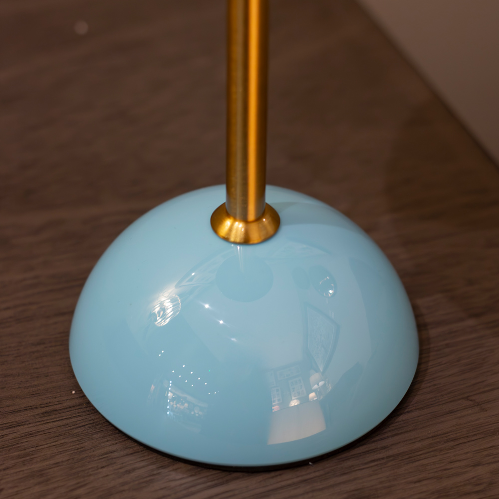 Apollo usb rechargeable lamp blue
