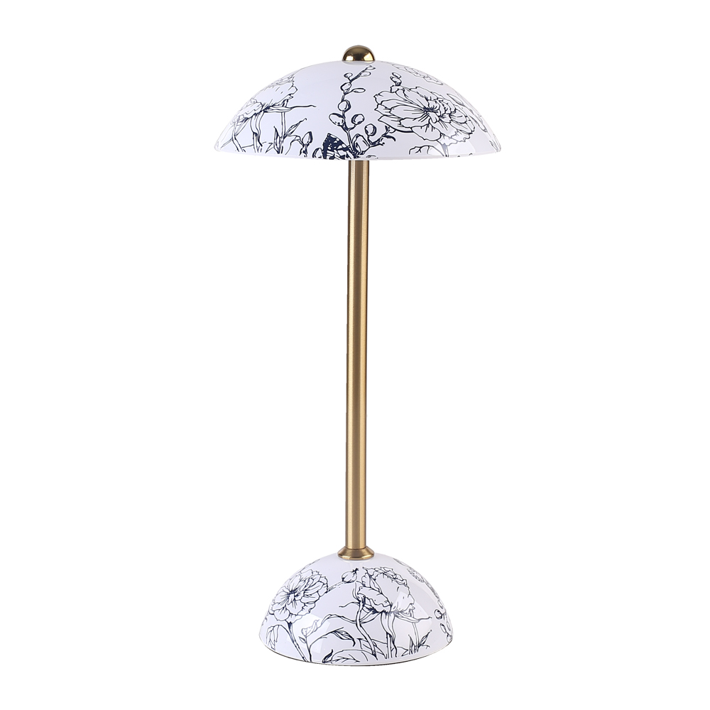 Apollo usb rechargeable lamp floral white