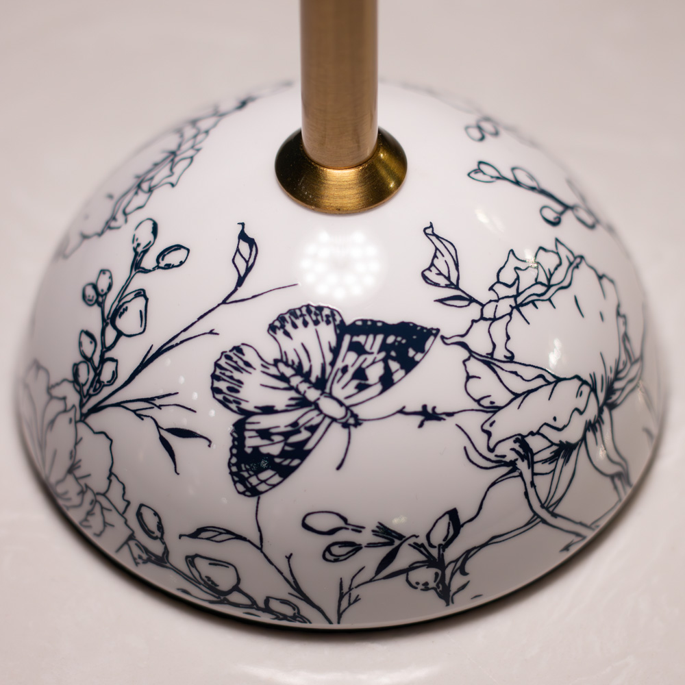 Apollo usb rechargeable lamp floral white