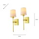 Madison set of 2 usb rechargeable wall lights