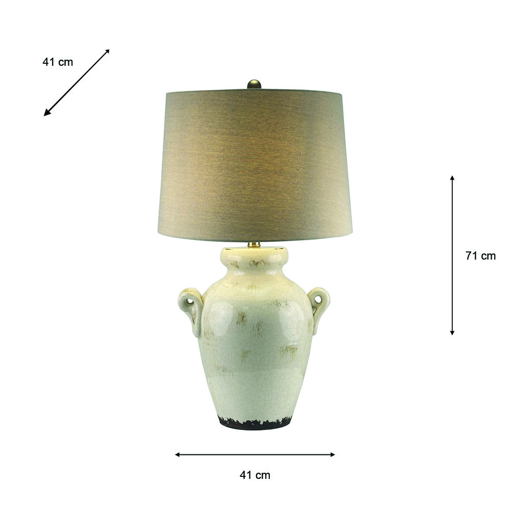 Mabel ceramic table lamp 71cm