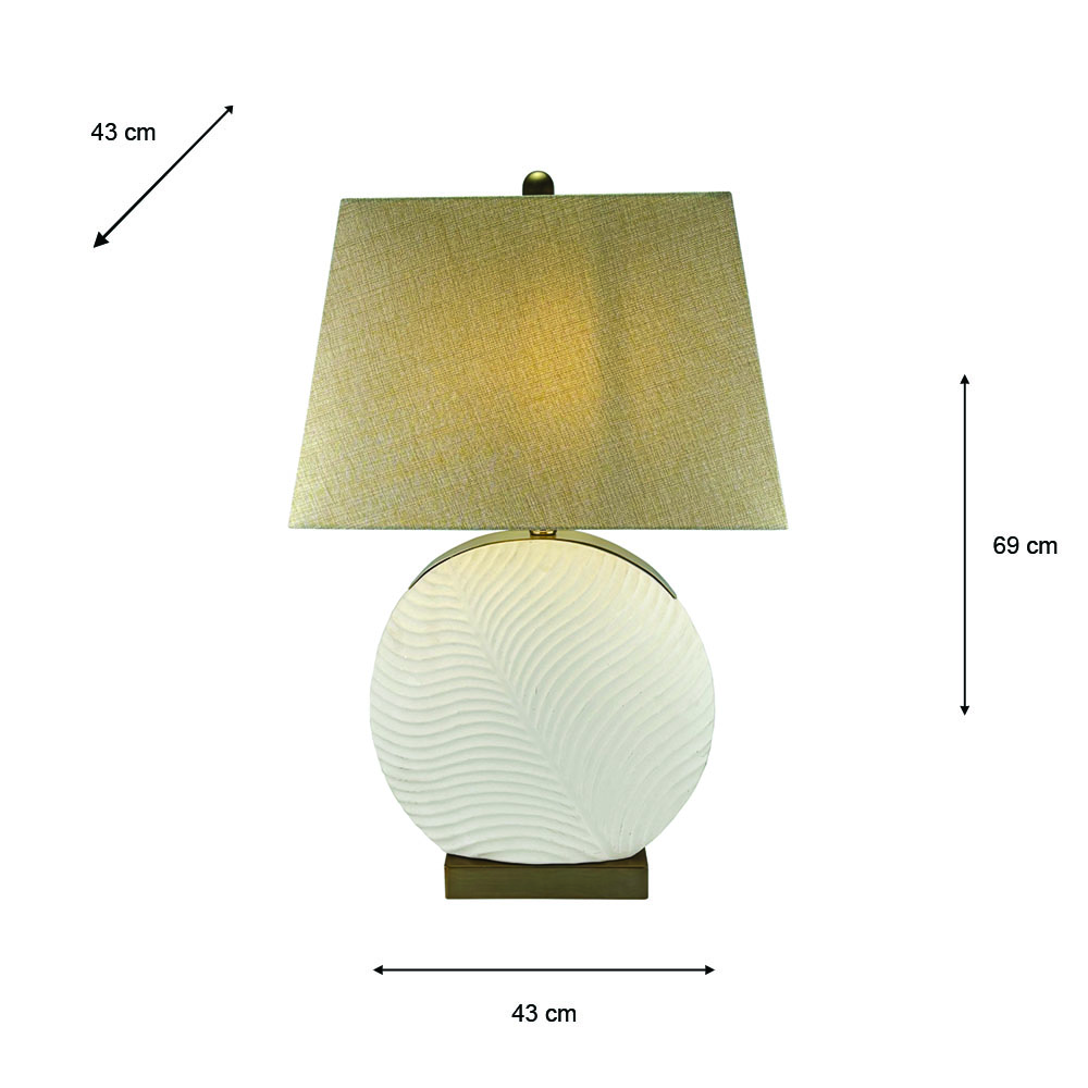 Brooke ceramic table lamp 69cm