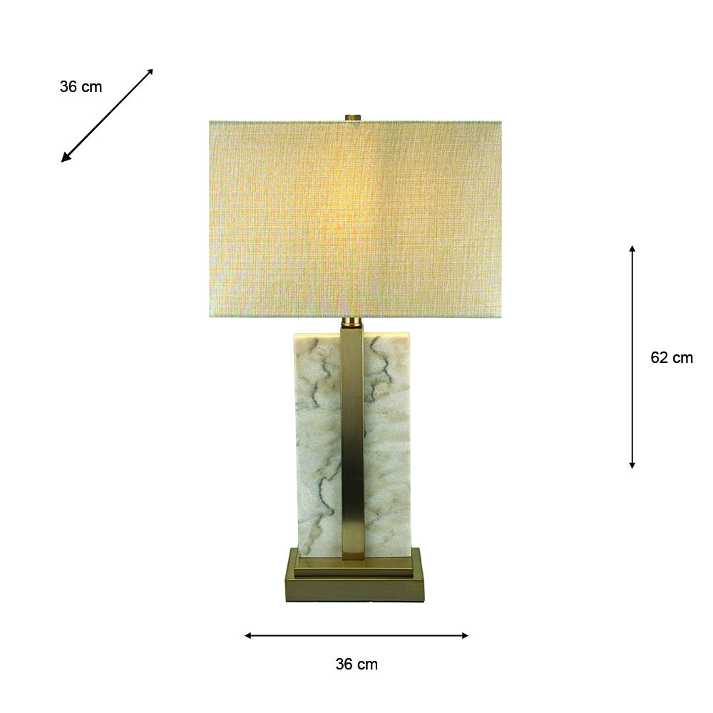 Kalani marble table lamp 70cm
