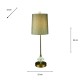 Sylvia buffet lamp champagne 64cm