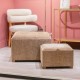 Maya s/2 tray table pouffes sand