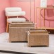 Maya s/2 tray table pouffes sand