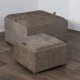 Maya s/2 tray table pouffes cappucino