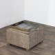 Maya s/2 tray table pouffes cappucino