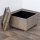 Maya s/2 tray table pouffes cappucino