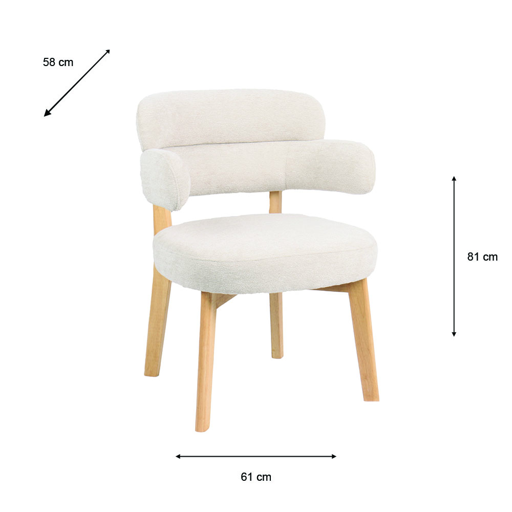 Yvonne chair ivory