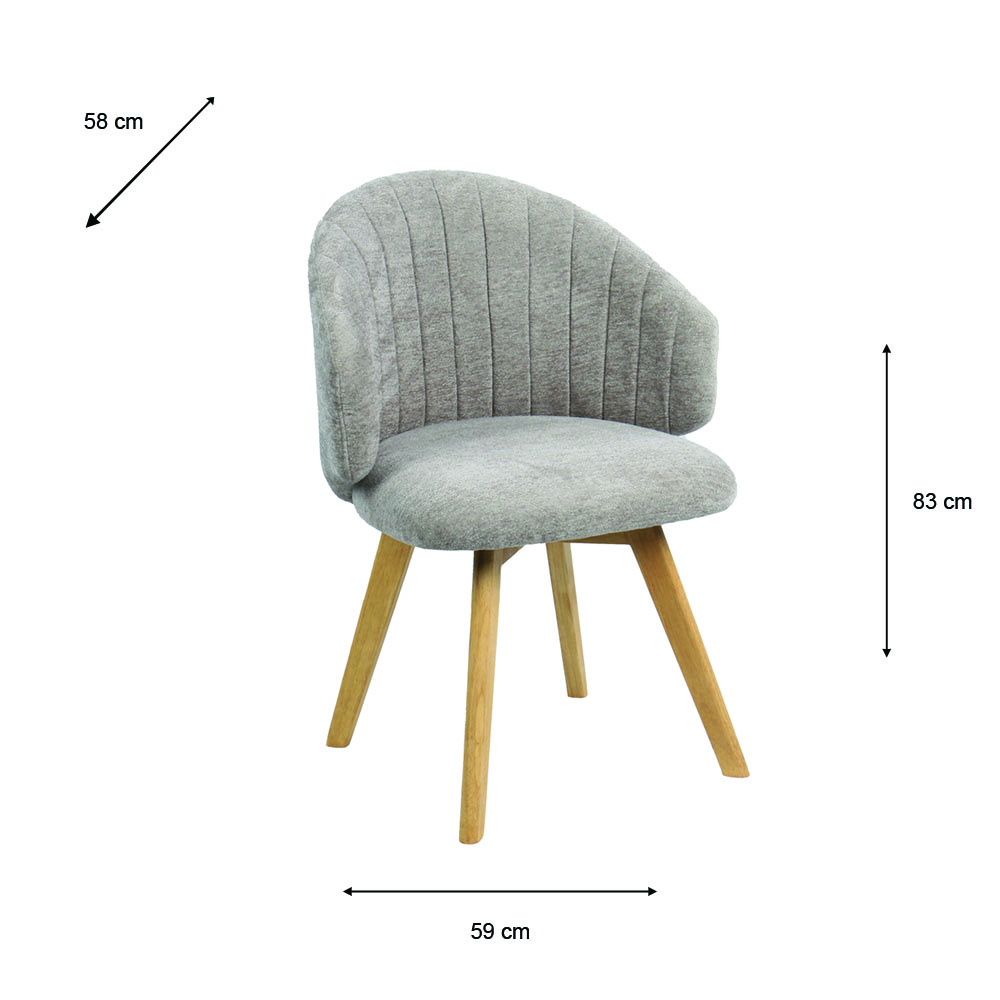 Lainey chair oatmeal