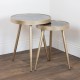 Nyra s/2 side tables gold