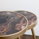 Nyra s/2 side tables gold