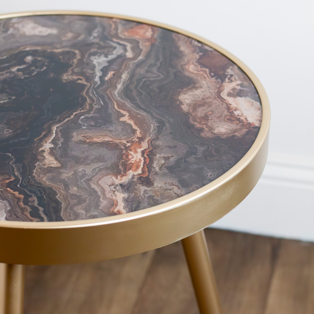 Nyra s/2 side tables gold