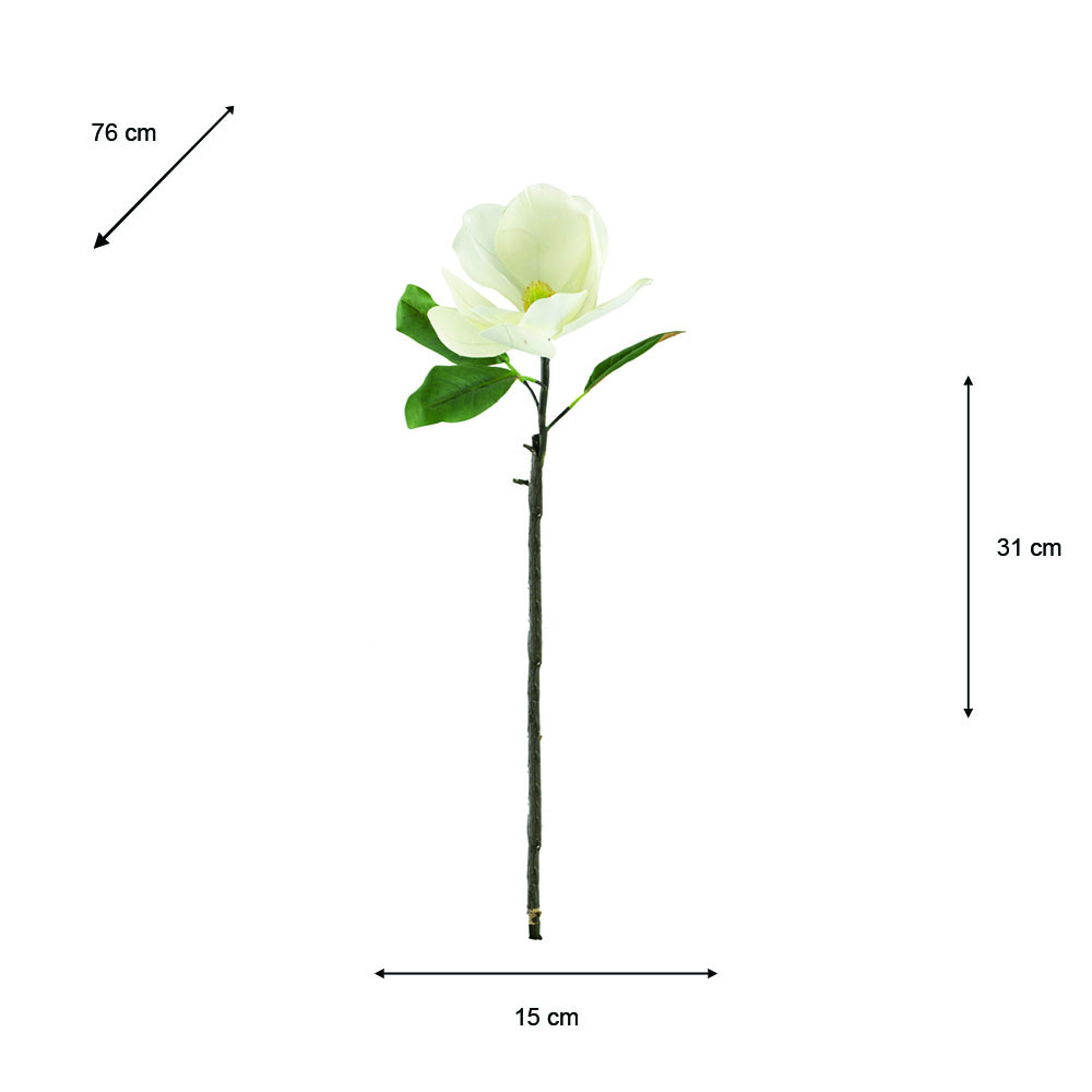Magnolia stem white 76cm