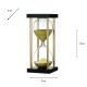 Hourglass in stand 17.5cm tan approx 15 mins