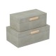 Decorative s/2 boxes oyster