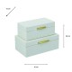 Decorative s/2 boxes ivory