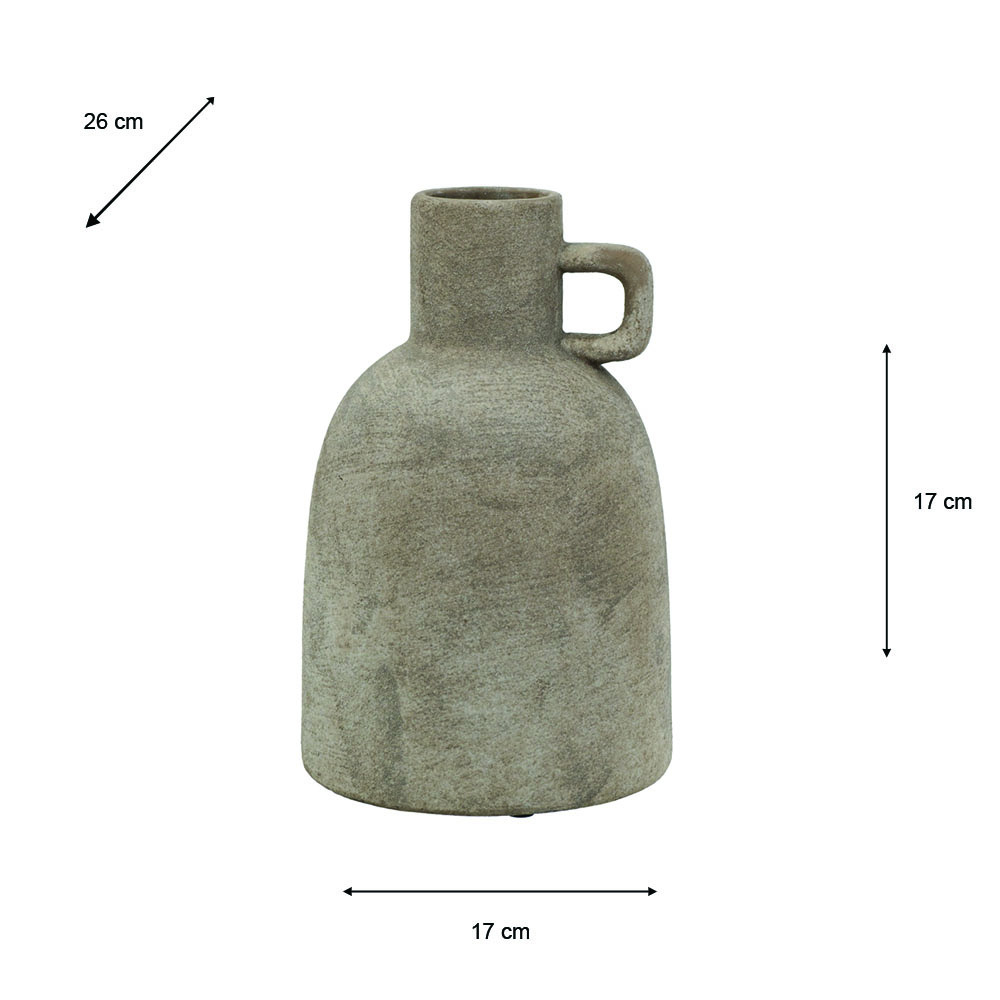 Ceramic vase stone 25.5cm