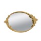 Decorative tray gold round