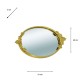Decorative tray gold round