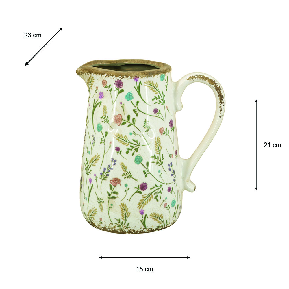Flower pitcher vase 23cm