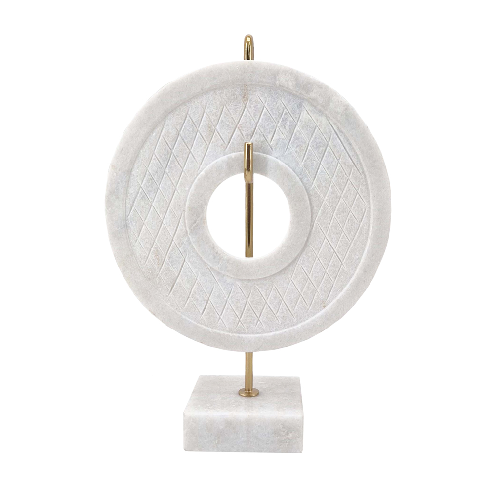 Marble sculpture on stand