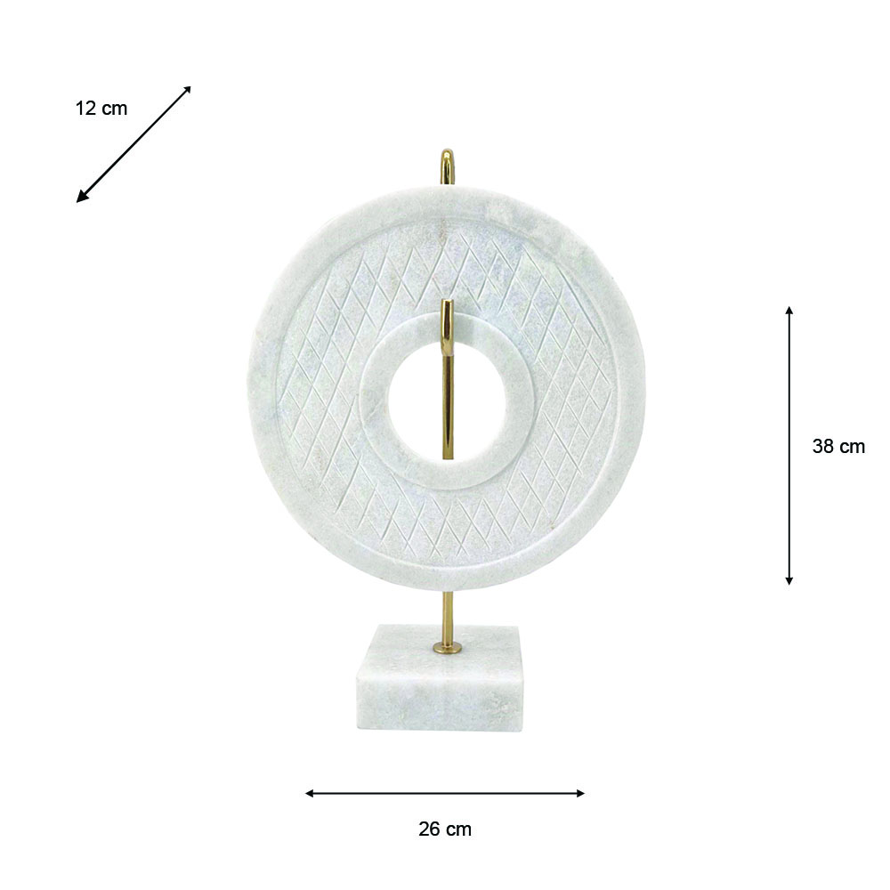 Marble sculpture on stand