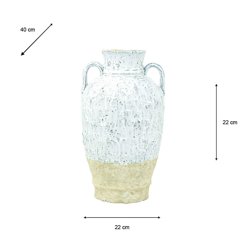 Two handled flower vase 40cm