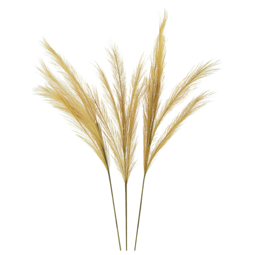 Artificial pampas grass 80cm bundle 3 natural