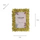 Leaf photo frame gold 4 x 6